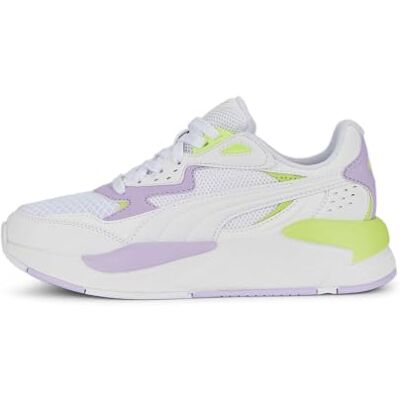 PUMA Unisex Kid's X-ray Speed Play Jr Sneaker, Vit vit levande violett liljedyna, 36 EU PUMA Unisex Kid's X-ray Speed Play Jr Sneaker, Vit vit levande violett liljedyna, 36 EU