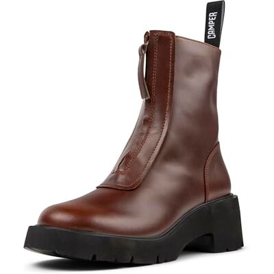 Camper dam Milah K400776 Zip Bootie, Medium Brown 007, 39 EU, Medium brun 007, 39 EU Camper dam Milah K400776 Zip Bootie, Medium Brown 007, 39 EU, Medium brun 007, 39 EU