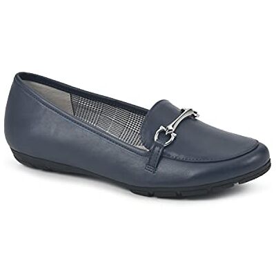 CLIFFS BY WHITE MOUNTAIN Glödande loafer för kvinnor, Marinblå slät 39 EU CLIFFS BY WHITE MOUNTAIN Glödande loafer för kvinnor, Marinblå slät 39 EU