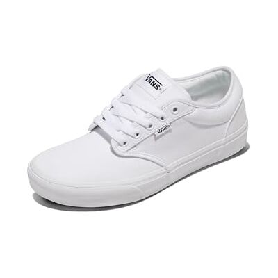 Vans Män Atwood sneakers, Canvas vit/vit, 5.5 UK, Canvas vit vit vit, 38.5 EU Vans Män Atwood sneakers, Canvas vit/vit, 5.5 UK, Canvas vit vit vit, 38.5 EU