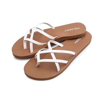 Volcom Loafer med öppen tå för kvinnor, Vit – ny, 35.5 EU Volcom Loafer med öppen tå för kvinnor, Vit – ny, 35.5 EU