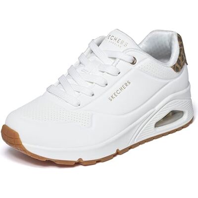Skechers kvinnors UNO Jungle NITE sneakers, Vit, 5.5 UK, Vitt, 38.5 EU Skechers kvinnors UNO Jungle NITE sneakers, Vit, 5.5 UK, Vitt, 38.5 EU