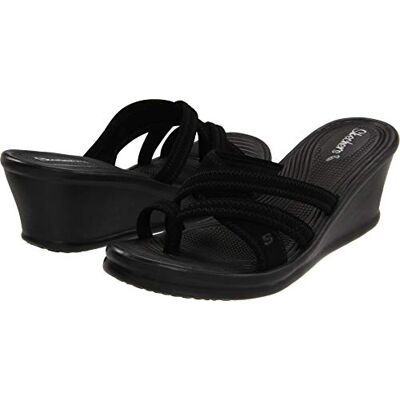 Skechers Cali kvinnors rumblers-vackra människor kil sandal, svart, 41 EU Skechers Cali kvinnors rumblers-vackra människor kil sandal, svart, 41 EU