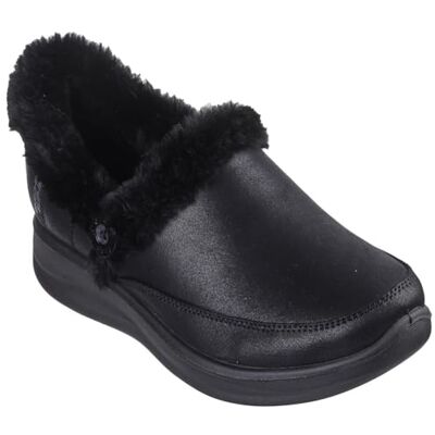 Skechers dam mysig Escape toffel, svart, 8 UK, Svart, 41 EU Skechers dam mysig Escape toffel, svart, 8 UK, Svart, 41 EU