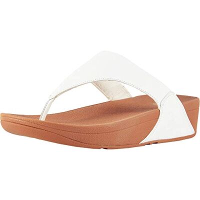 Fitflop Lulu läder tå-post stringsandaler för kvinnor Lätta sommarsandaler med vadderad komfort, fotvalvsstöd och grepp Fitflop Lulu läder tå-post stringsandaler för kvinnor Lätta sommarsandaler med vadderad komfort, fotvalvsstöd och grepp