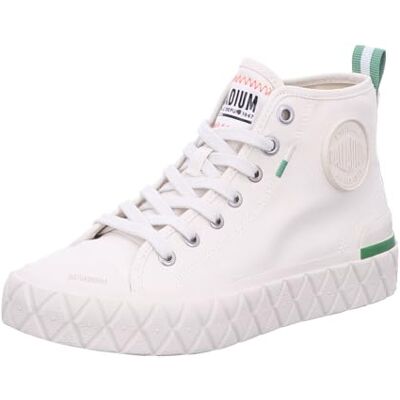 Palladium unisex Palla Ace mitten organisk kanvas snörning sneaker, gräddvit, 5.5 Women/4.5 Men Palladium unisex Palla Ace mitten organisk kanvas snörning sneaker, gräddvit, 5.5 Women/4.5 Men