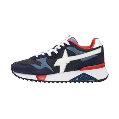 w6yz Yak-M.-Sneaker i veganskt läder och tekniskt tyg, Blå, 42 EU w6yz Yak-M.-Sneaker i veganskt läder och tekniskt tyg, Blå, 42 EU