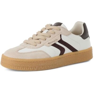 Tamaris damsneakers låg platt, vit (offwhite comb), 39 Tamaris damsneakers låg platt, vit (offwhite comb), 39