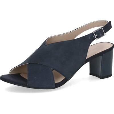 CAPRICE Damer 9-28309-46 sandal med klack, Ocean Suede, 37,5 EU CAPRICE Damer 9-28309-46 sandal med klack, Ocean Suede, 37,5 EU