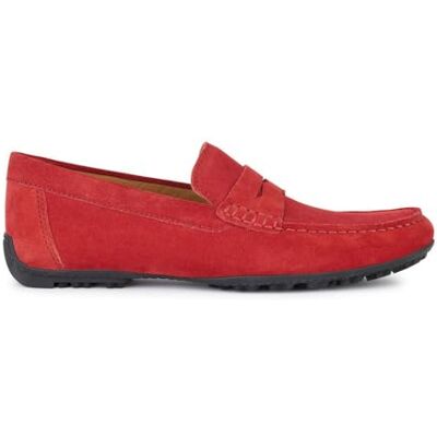 Geox Män U Kosmopolis + Grip Moccasin, röd, 45 EU Geox Män U Kosmopolis + Grip Moccasin, röd, 45 EU