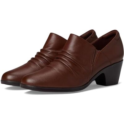 Clarks Women's Emily2 Cove Pump, British Tan Leather, 5.5 Clarks Women's Emily2 Cove Pump, British Tan Leather, 5.5