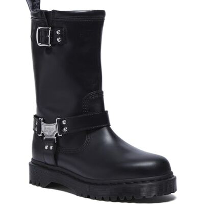 Dr. Martens Unisex-vuxen Anistone hej motorcykelstövel, Svart, 12 Women/11 Men Dr. Martens Unisex-vuxen Anistone hej motorcykelstövel, Svart, 12 Women/11 Men