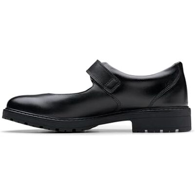 Clarks 261611726, flickor, svart läder, Svart läder, 37 EU Clarks 261611726, flickor, svart läder, Svart läder, 37 EU
