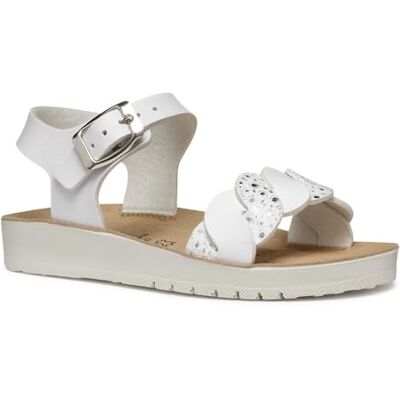 Geox Sandal Costarei Gi Flicka, vit, 29 EU Geox Sandal Costarei Gi Flicka, vit, 29 EU