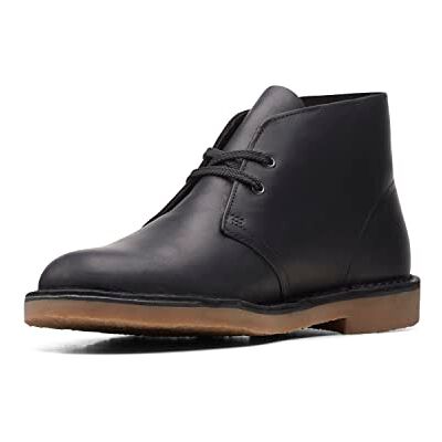 Clarks Desert Boot Bushacre 3 herr Chukka-stövel, Svart läder, 39.5 EU Clarks Desert Boot Bushacre 3 herr Chukka-stövel, Svart läder, 39.5 EU