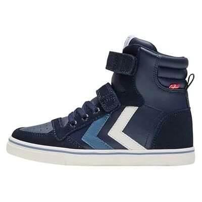 hummel Unisex barn Slimmer Stadil Jr höga sneakers, Svart iris 26 EU hummel Unisex barn Slimmer Stadil Jr höga sneakers, Svart iris 26 EU