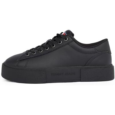 Tommy Jeans Dam Nya Tjw Flatform Sneaker Ess En0en02698Sneakers, Svart, 41 EU Tommy Jeans Dam Nya Tjw Flatform Sneaker Ess En0en02698Sneakers, Svart, 41 EU