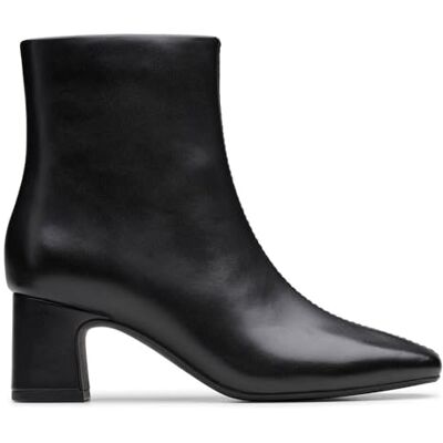 Clarks Fernie Zip Womens Black Leather, 4.5 Clarks Fernie Zip Womens Black Leather, 4.5