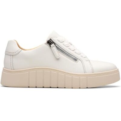 Clarks Mykah Joy Womens Off White Lea, 4.5 Clarks Mykah Joy Womens Off White Lea, 4.5