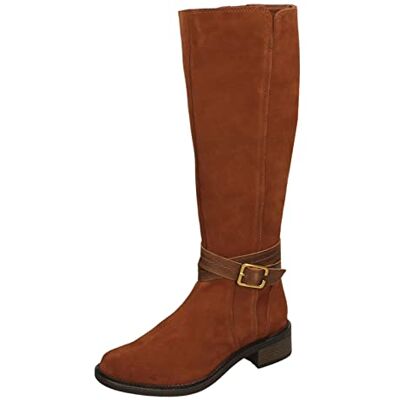 Clarks Damer Maye Shine Fashion Boot, Dark Tan Suede, 37,5 EU Clarks Damer Maye Shine Fashion Boot, Dark Tan Suede, 37,5 EU