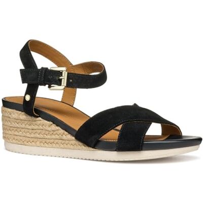 Geox Dam D Ischia Corda B Wedge Sandal, svart, 35 EU, svart, 35 EU Geox Dam D Ischia Corda B Wedge Sandal, svart, 35 EU, svart, 35 EU