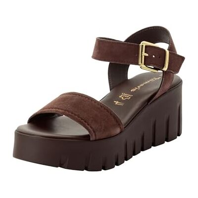 Tamaris dam 1–28712-42 sandal med klack, mocka NUBUC, 42 EU Tamaris dam 1–28712-42 sandal med klack, mocka NUBUC, 42 EU
