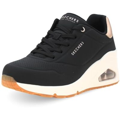Skechers UNO Wedge Hi Steps 177520BLK, sneakers, svart, 40 EU Skechers UNO Wedge Hi Steps 177520BLK, sneakers, svart, 40 EU
