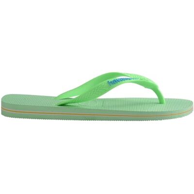Havaianas teenslipper met Brasil-logo, unisex, groen, groene tuin, 9/10 VK Havaianas teenslipper met Brasil-logo, unisex, groen, groene tuin, 9/10 VK