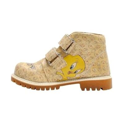 DOGO Gamins Vegan läder gula stövlar Warner Bros Tweety Moods Motif-31, Gult, 31 EU DOGO Gamins Vegan läder gula stövlar Warner Bros Tweety Moods Motif-31, Gult, 31 EU