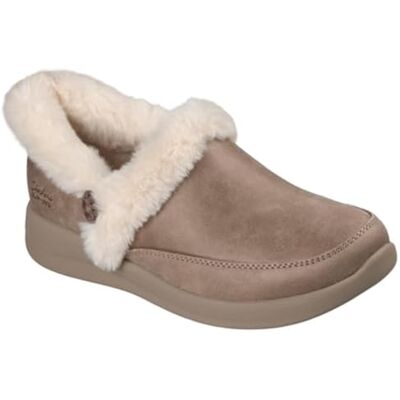 Skechers Cozy Escape-Hands Free Slip-ins tofflor för kvinnor, Taupe Performtex fuskpäls, 40 EU Skechers Cozy Escape-Hands Free Slip-ins tofflor för kvinnor, Taupe Performtex fuskpäls, 40 EU