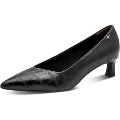 Tamaris dampumps med stilettklack, svart (Black Croco), 38 Tamaris dampumps med stilettklack, svart (Black Croco), 38