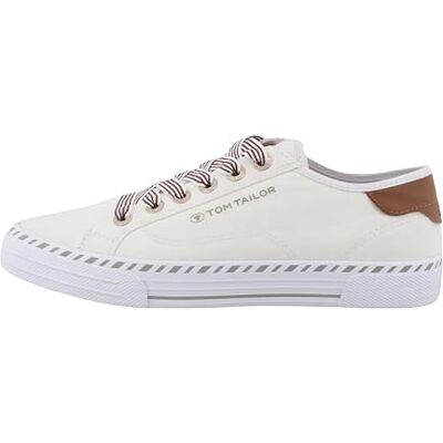 TOM TAILOR Dam Sneakers lätta i textil - Vit, 40 TOM TAILOR Dam Sneakers lätta i textil - Vit, 40