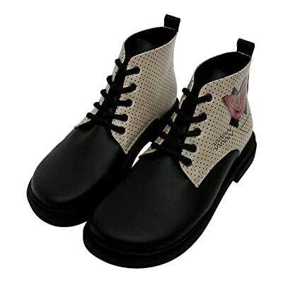DOGO Skor Veganska dam Victoria Boots – Minima Butterfly, svart, 37 EU DOGO Skor Veganska dam Victoria Boots – Minima Butterfly, svart, 37 EU