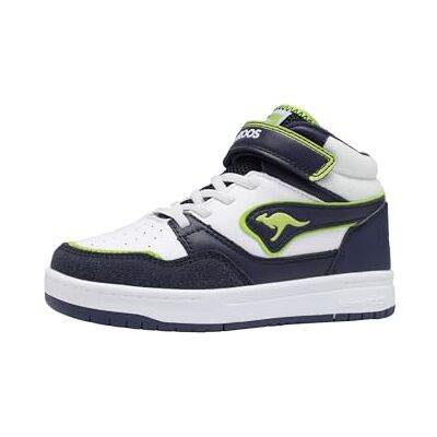 KangaROOS Pojkar K-cp Dunkin Mid Ev sneakers, Dk marinblå lime, 36 EU KangaROOS Pojkar K-cp Dunkin Mid Ev sneakers, Dk marinblå lime, 36 EU