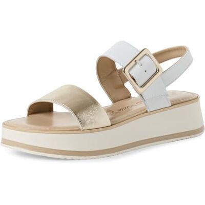MARCO TOZZI Damer 2–28240-42 sandal, Vit, 39 EU MARCO TOZZI Damer 2–28240-42 sandal, Vit, 39 EU