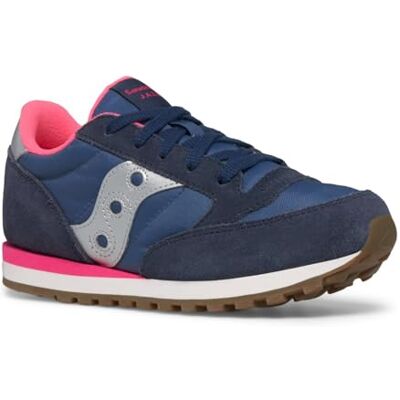 Saucony Originals unisex barn jazz original sneaker, Marinblå silver rosa, 13 UK Saucony Originals unisex barn jazz original sneaker, Marinblå silver rosa, 13 UK