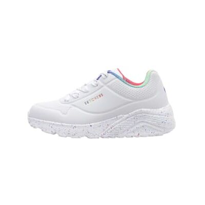 Skechers Flicka Uno Lite Rainbow Speck Sneaker, Vitt 28 EU Skechers Flicka Uno Lite Rainbow Speck Sneaker, Vitt 28 EU