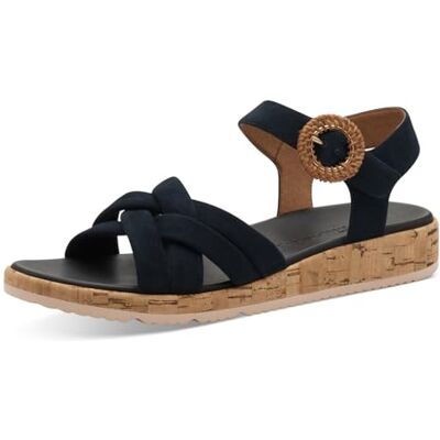 Tamaris dam 1-28129-44 platta sandaler, marinblå, 40 EU, marinblå, 40 EU Tamaris dam 1-28129-44 platta sandaler, marinblå, 40 EU, marinblå, 40 EU