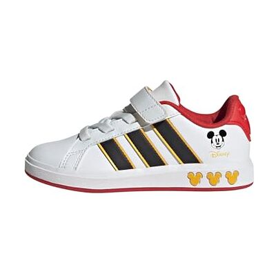 adidas unisex barn DISNEY MICKEY MOUSE GRAND COURT SHOES KIDS, Cloud White/Core Black/Bold Gold, 36 2/3 EU adidas unisex barn DISNEY MICKEY MOUSE GRAND COURT SHOES KIDS, Cloud White/Core Black/Bold Gold, 36 2/3 EU