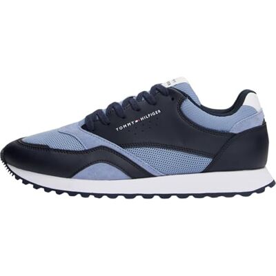 Tommy Hilfiger herr ny löpare Eva Mix Fm0fm05522 låg topp, Blå Brisk Blå, 40 EU Tommy Hilfiger herr ny löpare Eva Mix Fm0fm05522 låg topp, Blå Brisk Blå, 40 EU