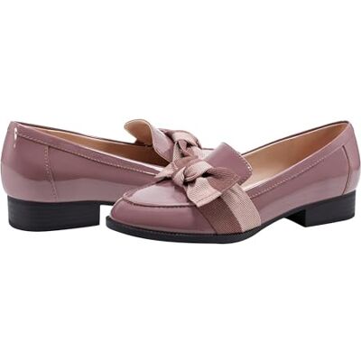 Bandolino Lindio Loafer för kvinnor, Mörk Mauve Patent Blush 660, 5.5 UK Wide Bandolino Lindio Loafer för kvinnor, Mörk Mauve Patent Blush 660, 5.5 UK Wide