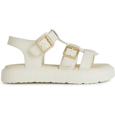 Geox Dam J Kodette Gir Sandal, Lt elfenben, 38 EU Geox Dam J Kodette Gir Sandal, Lt elfenben, 38 EU