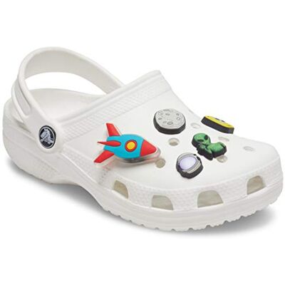 Crocs Jibbitz skoberlock 5-pack Anpassa med Jibbitz för , Ytterdel utrymme, En Storlek Crocs Jibbitz skoberlock 5-pack Anpassa med Jibbitz för , Ytterdel utrymme, En Storlek