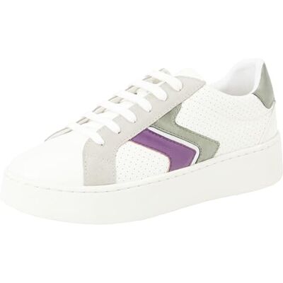 Geox Dam D SKYELY A sneakers, optisk vit/lila, 40 EU, Optisk vit lila, 40 EU Geox Dam D SKYELY A sneakers, optisk vit/lila, 40 EU, Optisk vit lila, 40 EU
