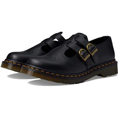 Dr. Martens Women's Vegan 8065 Mary Jane Flat, Black Felix Rub Off, 5 Dr. Martens Women's Vegan 8065 Mary Jane Flat, Black Felix Rub Off, 5