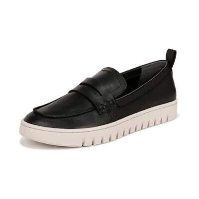Vionic Uptown Loafer för kvinnor, Svart läder, 6.5 Wide Vionic Uptown Loafer för kvinnor, Svart läder, 6.5 Wide