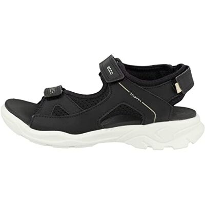 ECCO Pojkar Biom Raft platt sandal, svart, 28 EU ECCO Pojkar Biom Raft platt sandal, svart, 28 EU