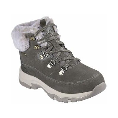 Skechers Dam Trego Snow Worries ankelstövel, Olivmocka Duraleather fuskpäls, 36 EU Skechers Dam Trego Snow Worries ankelstövel, Olivmocka Duraleather fuskpäls, 36 EU