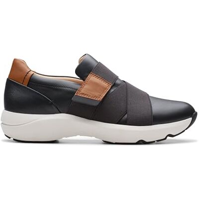 Clarks kvinnors Tivoli rem sneakers, svart läder, 3 UK, Svart läder, 35.5 EU Clarks kvinnors Tivoli rem sneakers, svart läder, 3 UK, Svart läder, 35.5 EU
