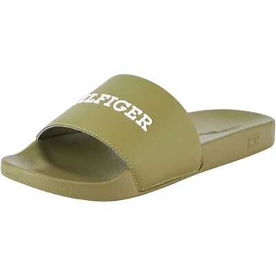 Tommy Hilfiger herr Hilfiger Raised Pool Slide, Mash Green, 8 UK, Mash grön, 42 EU Tommy Hilfiger herr Hilfiger Raised Pool Slide, Mash Green, 8 UK, Mash grön, 42 EU